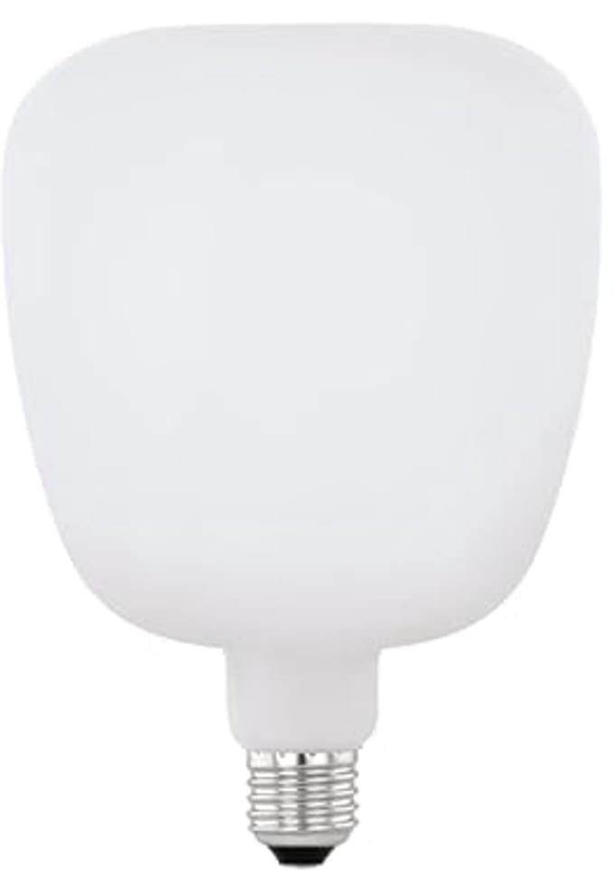 Dimbare LED lamp E27 - Vierkante Edison Gloeilamp 4,5 Watt (40w Equivalent) - Warm Wit Opaal Glas - Extra Groot - Ø 14 cm