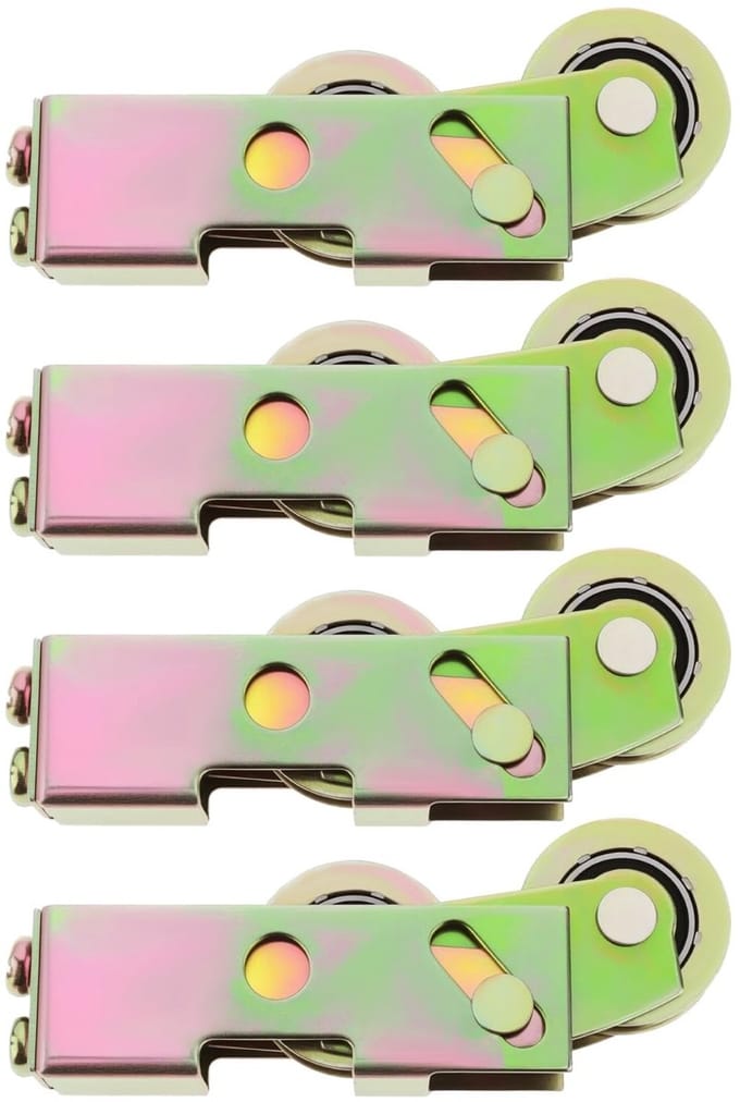 Dailygoods- Schuifdeur Roller - 4 Stks Metalen Tandemrollen