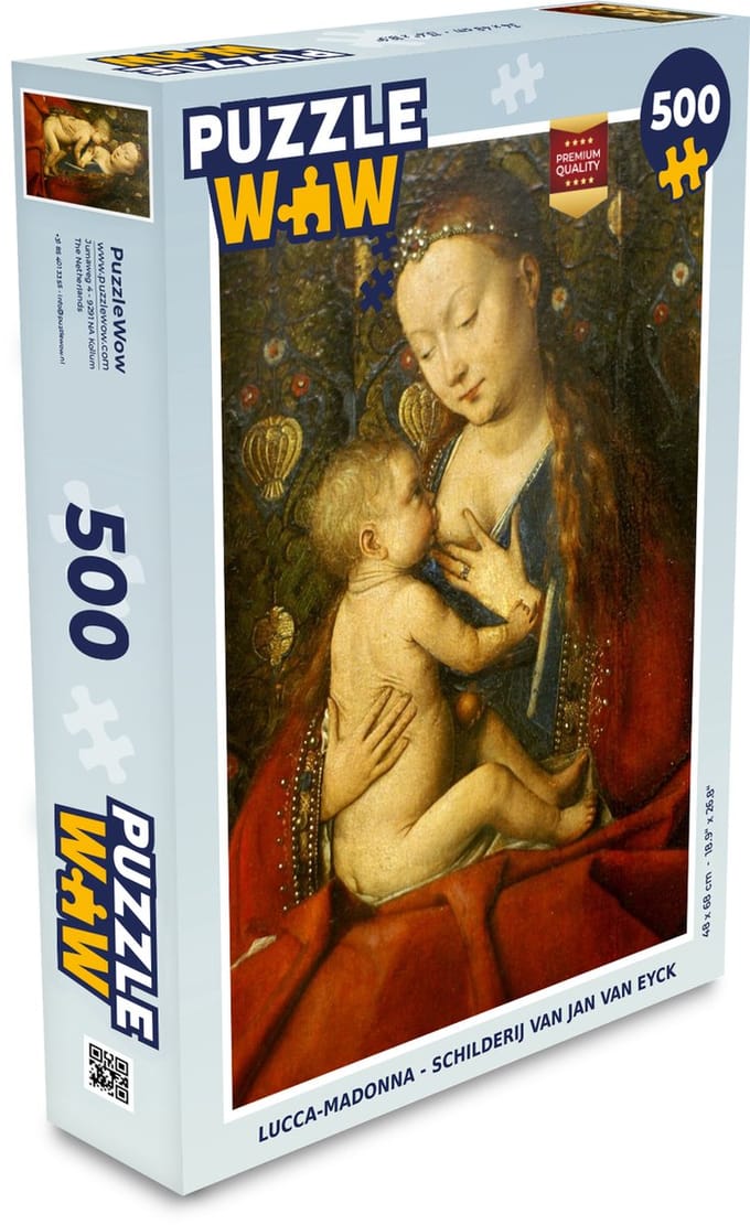 Puzzel Lucca-Madonna - Schilderij van Jan van Eyck - Legpuzzel - Puzzel 500 stukjes