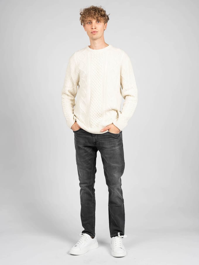 Guess stoppen C-Neck Mannen zwart