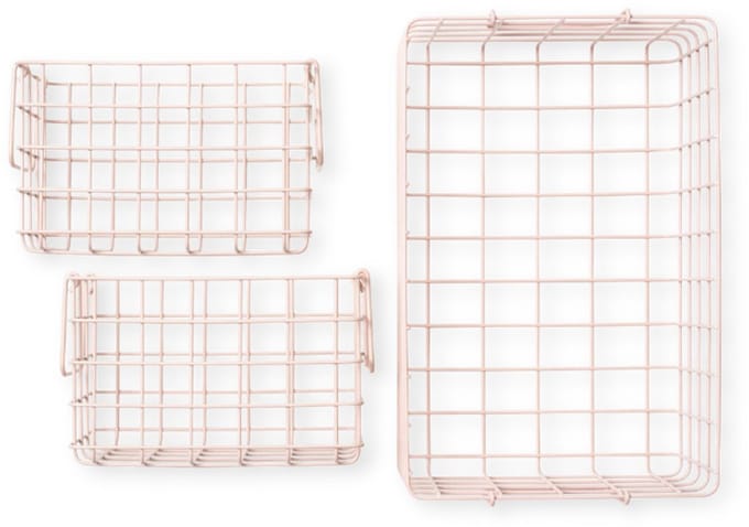 Mustard - Baskets - Manden - Set van 3 - Blush