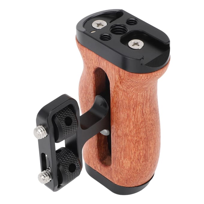 Camera Cage Zijhandgreep 14 Inch Schroefbevestiging Glijgootstructuur Ergonomisch Ontwerp Camera Cage black
