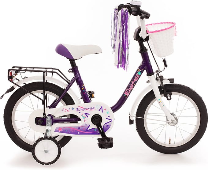 Bachtenkirch Empress, kinderfiets, 14 inch, lila en wit