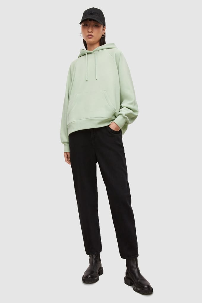 AllSaints  Talon Hood Sage Green Maat: L | Hoodies Outlet | Dames | Groen