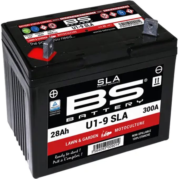 Fabrieksgeactiveerde motorfietsaccu BS Battery Motobatt U1-9