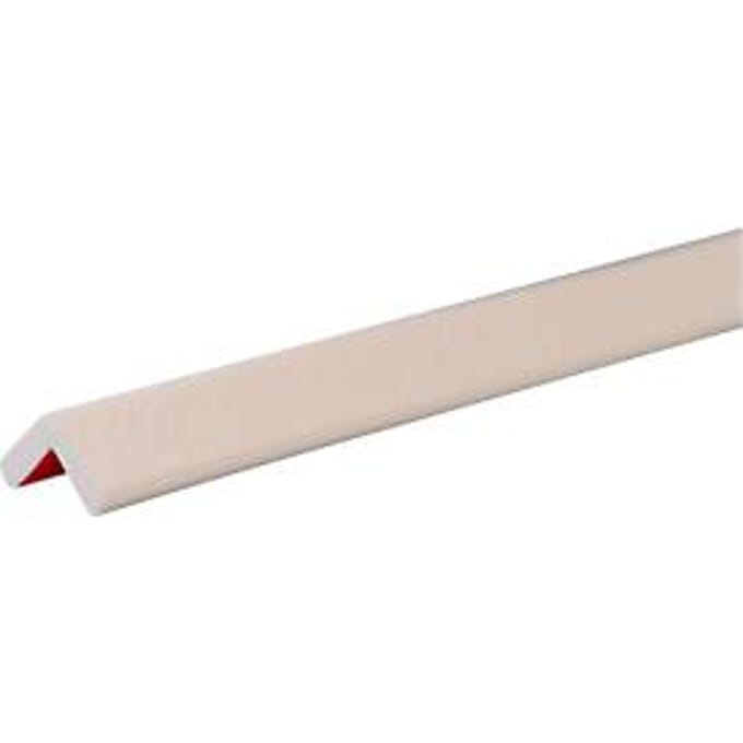 Knuffi® hoekbescherming type E Vorst, zelfklevend, schokabsorberend, -40 °C tot +100 °C, 1 m, PU schuim, wit