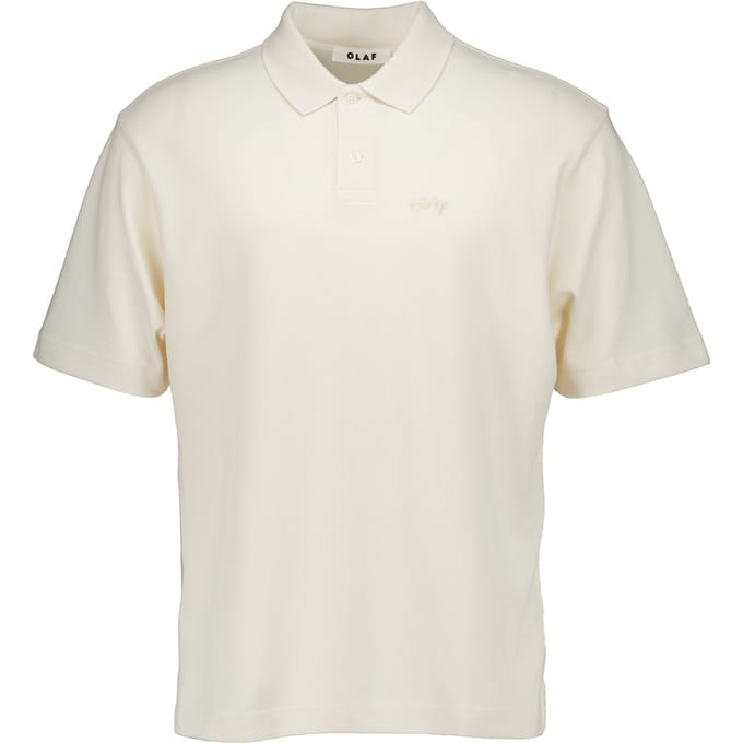Olaf Signature Pique Polo Polos Off White M240111