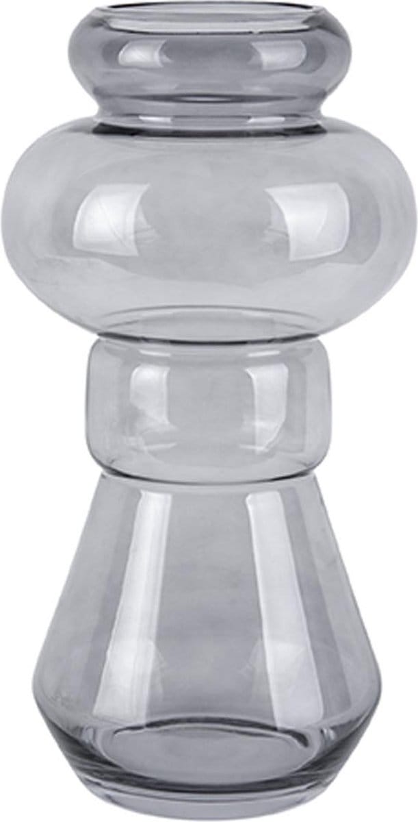 Present Time Vaas Morgana - Glas Donker Grijs - Medium - 18x35cm - Scandinavisch