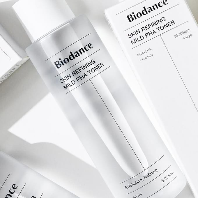 [Biodance] Skin Refining Mild PHA Toner 150ml white