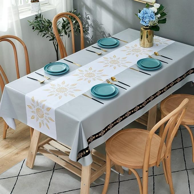 Modieus en Eenvoudig Stijl Rechthoekig Tafelkleed Keuken Restaurant Decoratie Tafel Waterdicht Tafelkleed 40-70cm