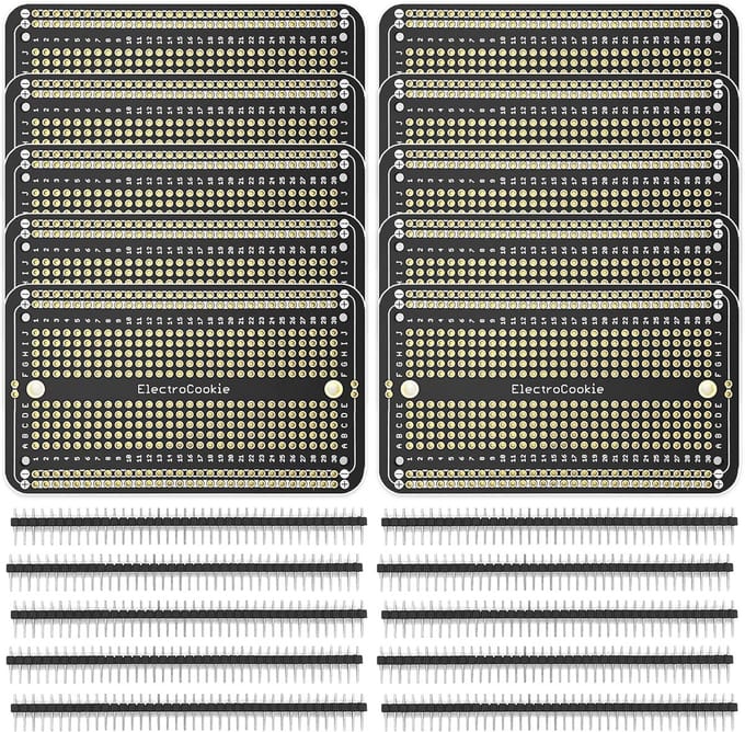 Prototype Printplaat Set Goud Verguld voor Arduino en DIY Elektronica Projecten