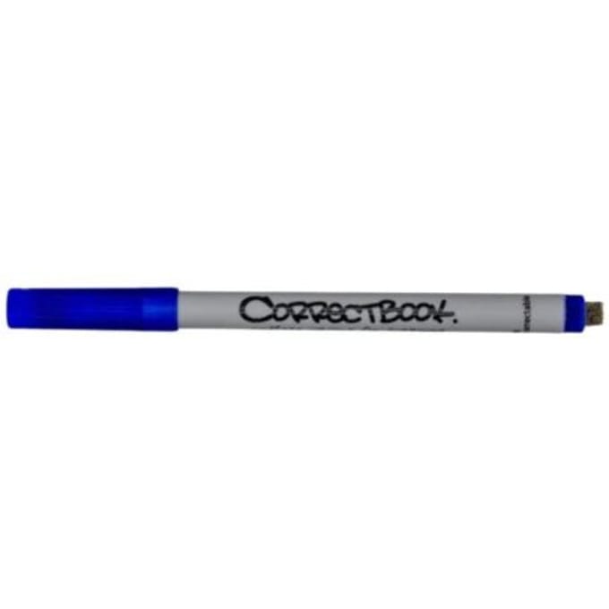 Correctbook fineliner blauw, 0,6 mm