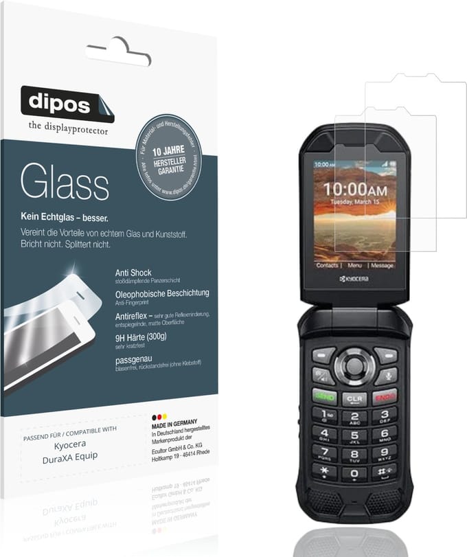 dipos – 2x Matte Pantserfolie geschikt voor Kyocera DuraXA Equip | 9H Screenprotector