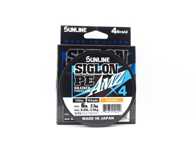 Sunline PE Line X4 Siglon AMZ 150M PE 0,5 6LB Orange (0220)