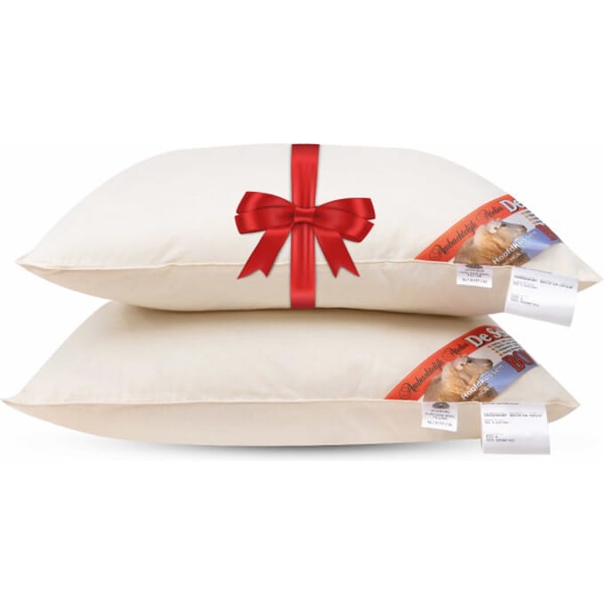 Schaperie Hoofdkussens - Set van 2 stuks - IWS gecertificeerd wol - Stevig - 1000g - 60x70cm