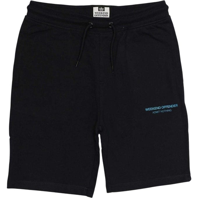 Weekend Offender Jongens Cascade Logo Shorts (Marineblauw)