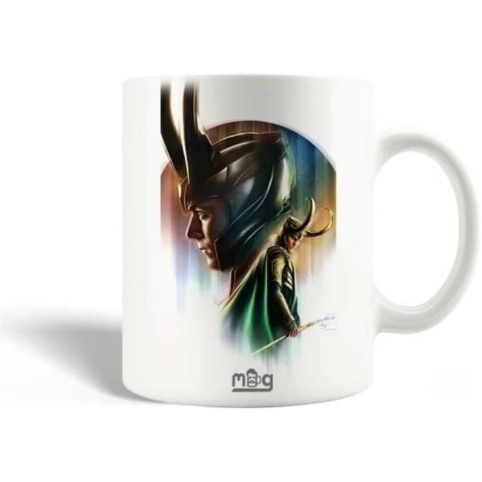 Mug en céramique - Loki - Thor Ragnarok - 30cl - Compatible lave-vaisselle - Blanc