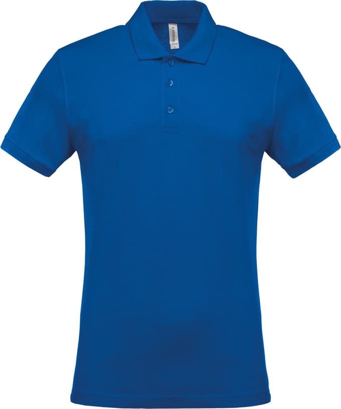 Kariban Piqué-herenpolo korte mouwen K254 - Light Royal Blue - M