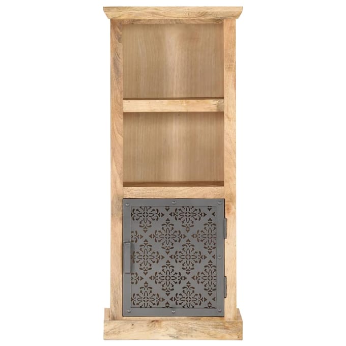 vidaXL - Hoge - kast - met - deur - 45x32x110 - cm - massief - mangohout