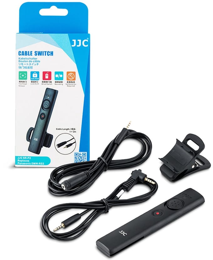 JJC Cable Switch SR-P2 – Vervangt Panasonic DMW-RS2 Afstandsbediening.