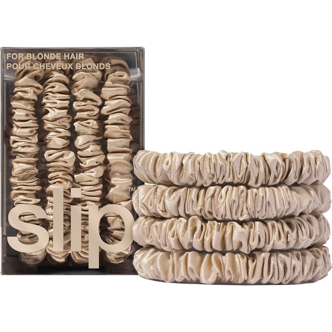 Slip Skinny Scrunchies - 4 Pack - Blonde