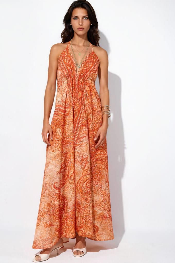 Etnisch Gekleed Bohemian Maxi Jurk