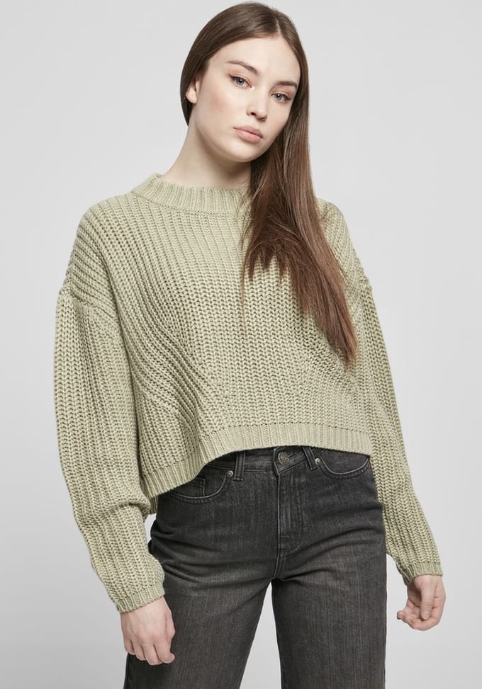 Urban Classics - Wide Oversize Sweater/trui - 4XL - Groen