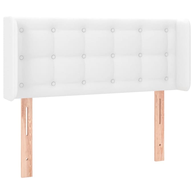 vidaXL - Hoofdbord - LED - 103x16x78/88 - cm - kunstleer - wit