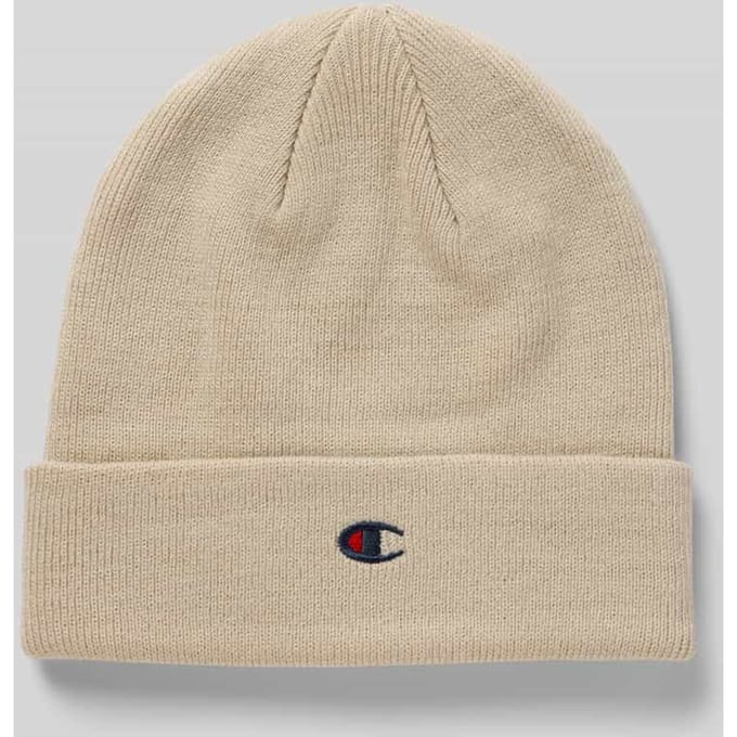 Beanie met labeldetail