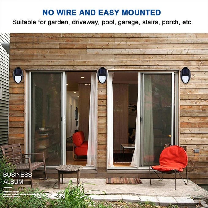 10LED Solarlamp Wandlamp IP65 Waterdicht Buiten Solar Tuinverlichting voor Tuin Binnenplaats Led Solar