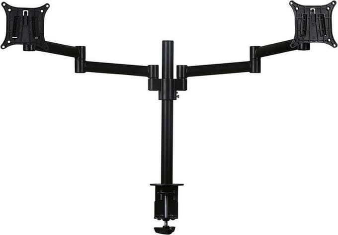 monitor arm 2 schermen - Zwart