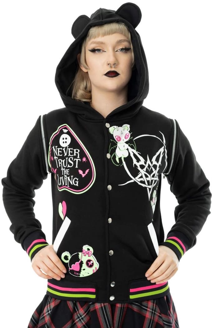 Heartless - Hex Bear Varsity Varsity jacket - XL - Zwart
