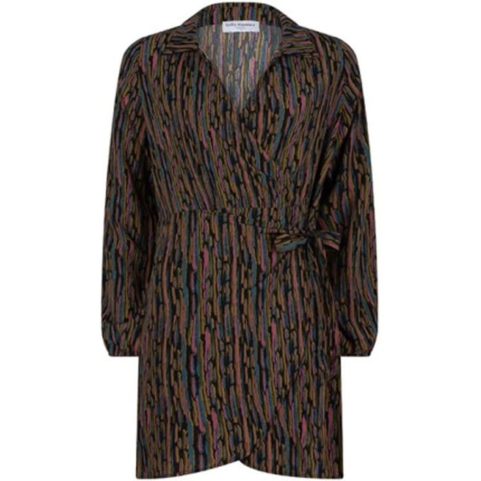 Lofty Manner Jurk Dress Sara 766 Abstract Landscape P Dames Maat - S