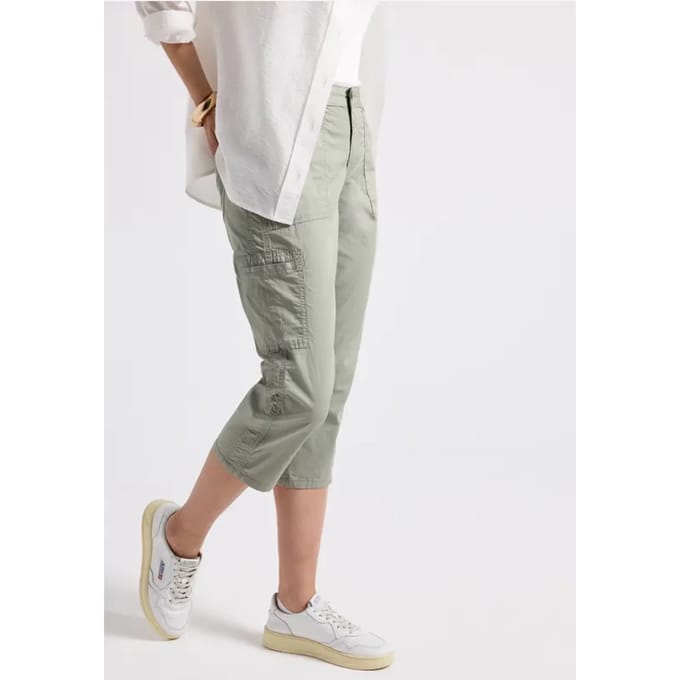 3/4 satijnen broek met zakken