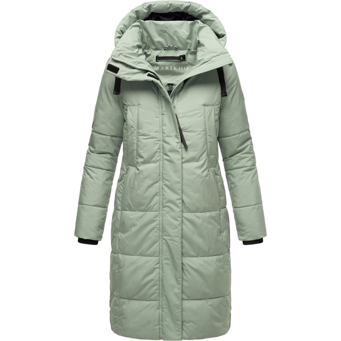 Marikoo dames winterjas Laryaa – lang, warm & met afneembare capuchon