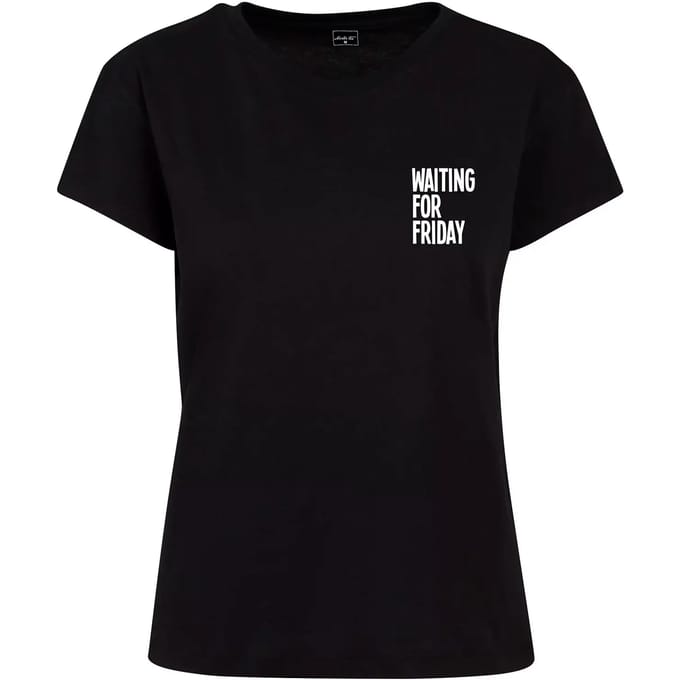 Mister Tee - Waiting For Friday Box Dames Tshirt - L - Wit/Roze