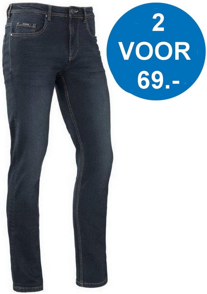 Brams Paris - Heren Jeans - Lengte 32 - Slimfit - Stretch - Denim