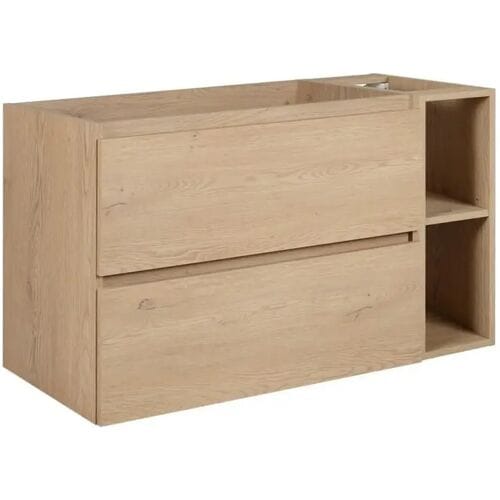 Badkamermeubel 100 cm + TOP, Kleur: Licht eiken, 100 x 60,7 x 46 cm