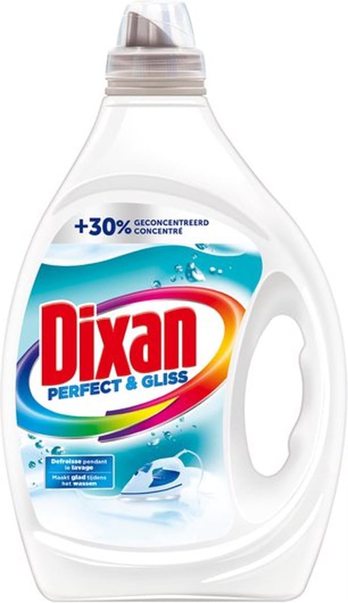 Dixan - Wasmiddel - Vloeibaar - Perfect & Gliss - 40wb/2L