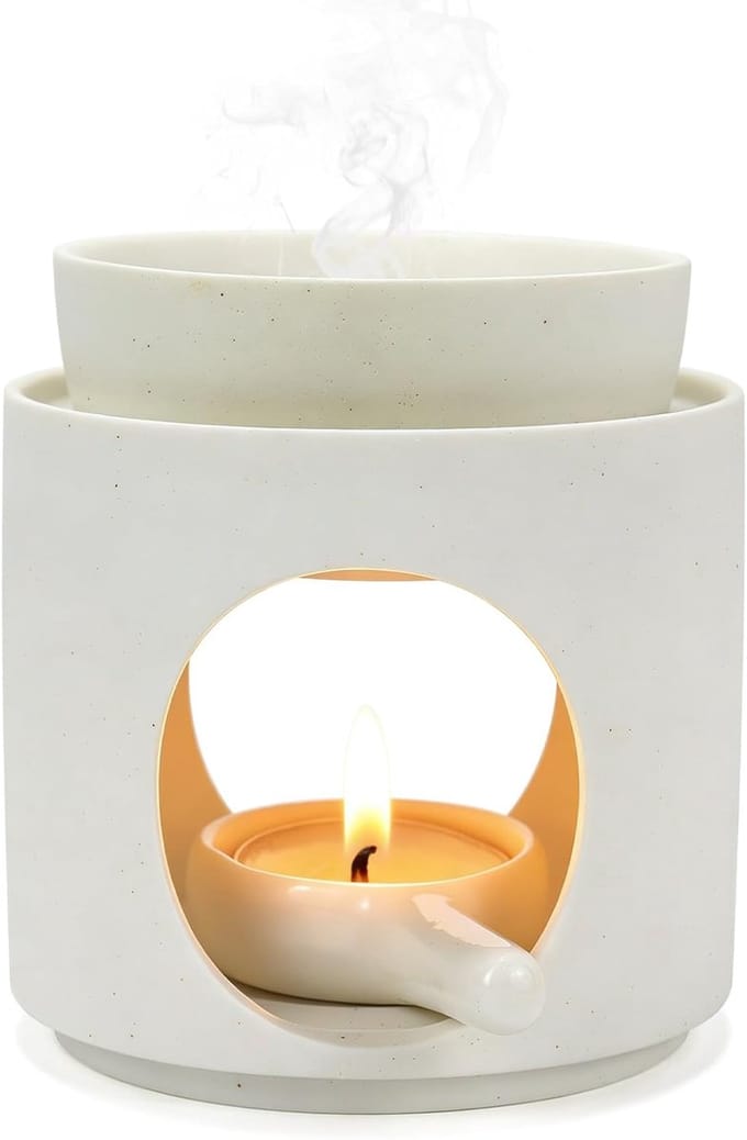 Geurlamp Theelicht voor Etherische oliën (Wit)