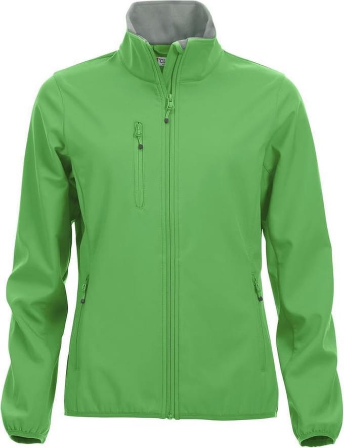 Clique Basic Softshell Jas Dames Appelgroen maat S