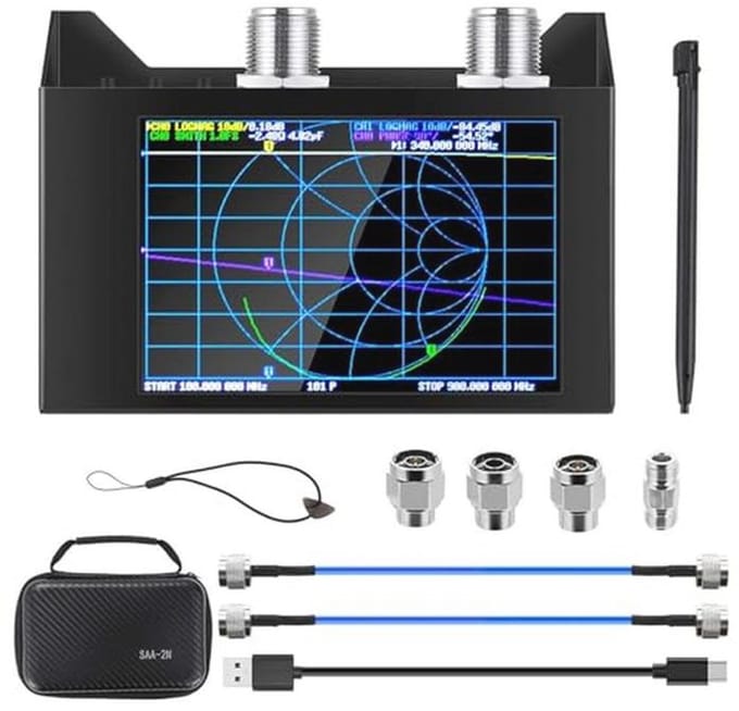 Netwerk Vector Analysator 50 KHz-3 GHz met Touchscreen, RF- en VSWR-metingen