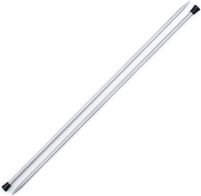 Ronde breinaalden Aluminium Grijs 40 cm 5 mm