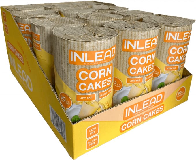 Inlead Corn Cakes (12x120g) Cheddar - Functionele voeding - Supervoeding