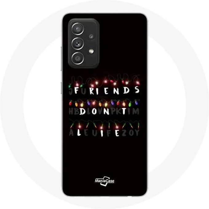 Coque - Stranger Things - Samsung Galaxy A52 - Souple - Noir - Mixte