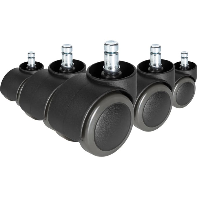 5x speciale ongeremde bureaustoelwielen voor harde vloeren (10mm / 50mm) hjh OFFICE