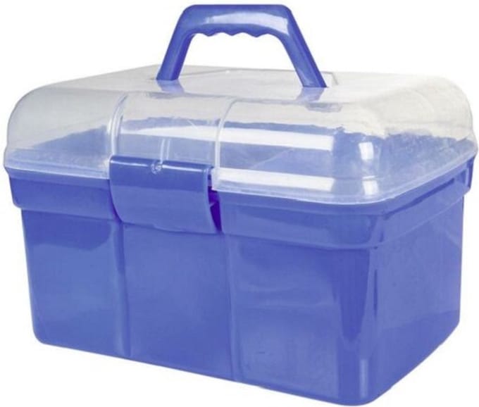 HKM poetskist Light compleet - 6 delig - blauw