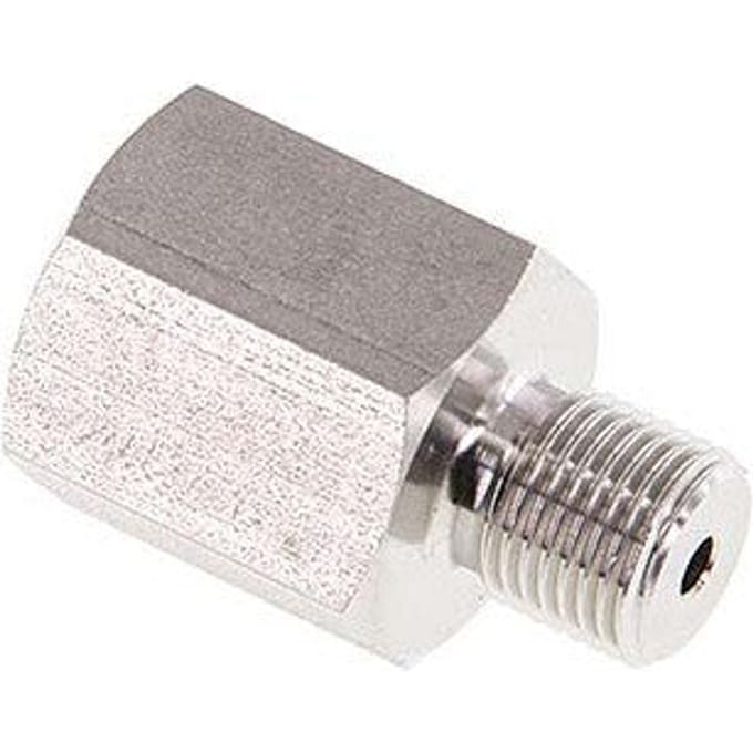G1/2'' (M) x G1/8'' (F) RVS Adapter voor Manometer - ML-R-S1218