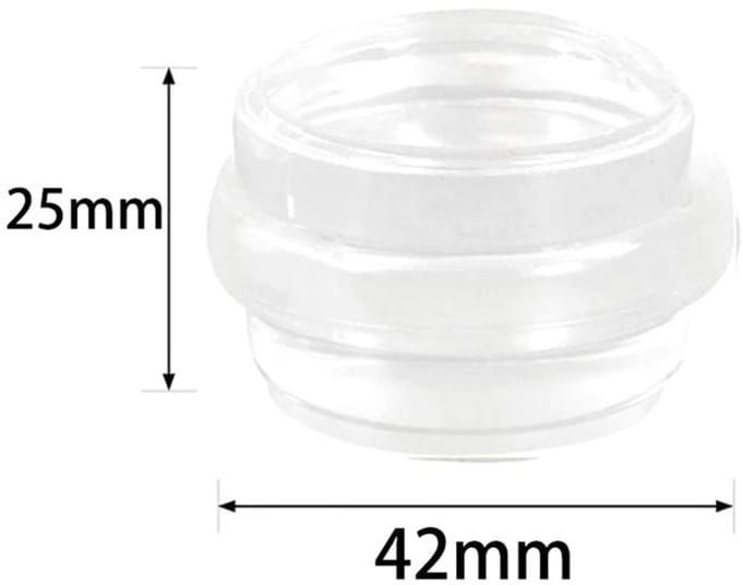 WiseGoods Premium Deurstopper – Deurbuffer Transparant – 42x25mm – Voor Binnengebruik - Woonaccessoires - Wonen - Deur Stopper