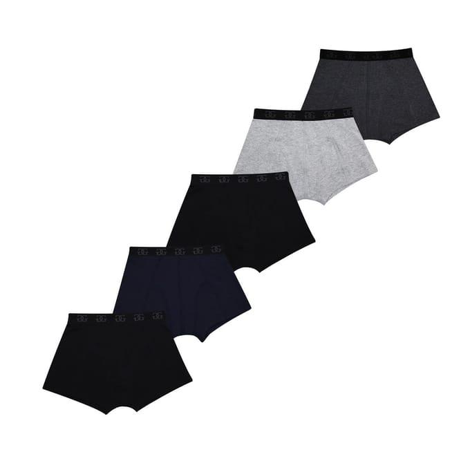 Giorgio Jongens Boxer Shorts (Verpakking van 5) (Kern Zwart)